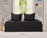5-Piece Cozy Daybed Bedding Set - Twin/Double Sided Quilting Comforter & Bedspread, Geometric Print, 39'x75' with 4 Pillow Shams
