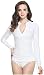 ILISHOP Hot Sale Women's Swimming Shirt UV Sun Protection Long-Sleeve Rash Guards