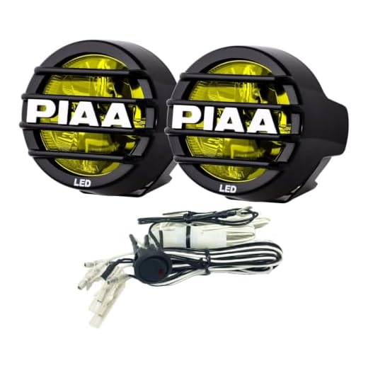 Piaa 22-05372 LP530 Yellow 3.5" LED Ion Driving Light Kit, white