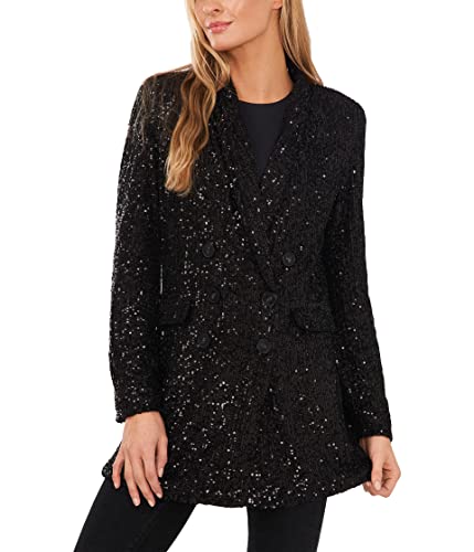 CeCe Long Sleeve Double-Breasted Blazer