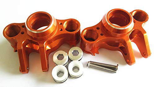 Fusées d'essieu alu orange 1/10 RC E-REVO 2.0 de haute qualité