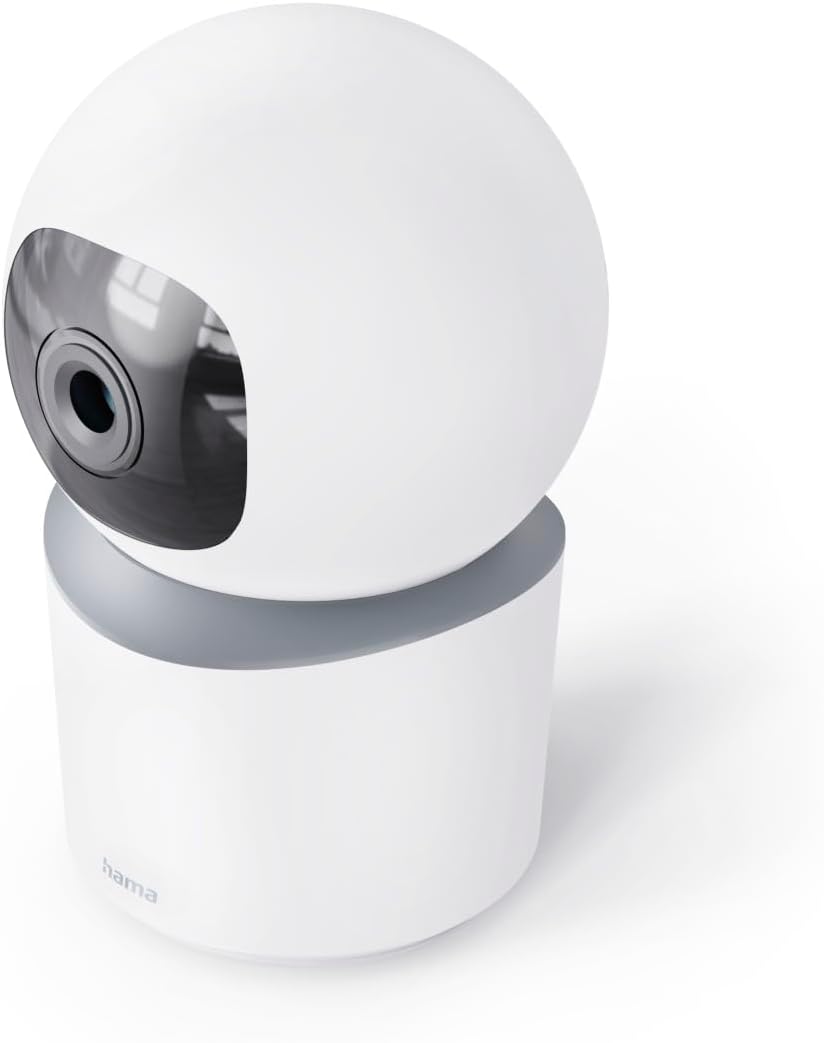Hama Indoor surveillance camera (smart WLAN camera with night vision, 1080p, recording, motion detector with person recognition, intercom system, indoor camera rotatable, also for pets,