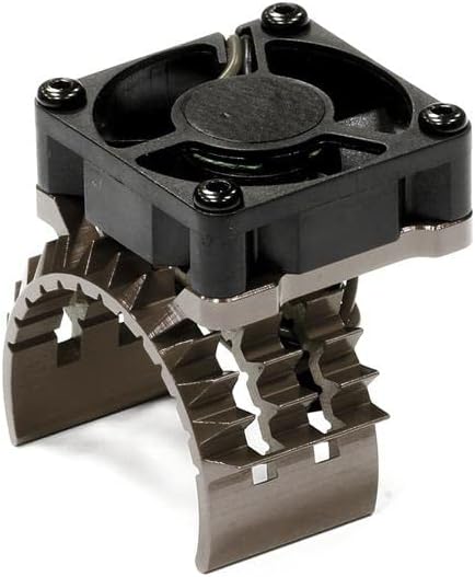 Upgrades for Traxxas 4X4, T2 Motor Heatsink w/Cooling Fan for Traxxas 1/10 Stampede 4X4 & Slash 4X4