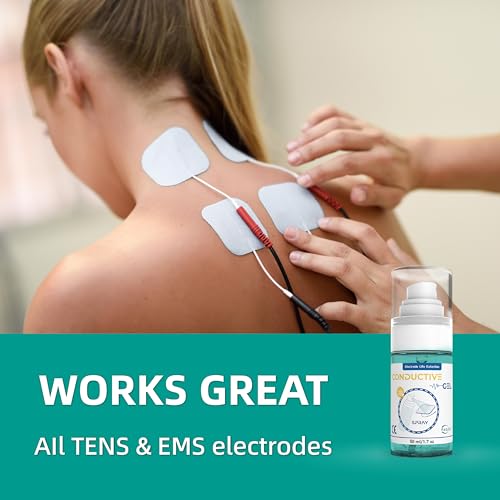 ReaJoy Conductive Gel for TENS Unit Pads, Electrode Gel Extend The Life and Increase Adhesion of Electrodes for Your TENS/EMS Units, Muscle Stimulator (White / 50ml-4)