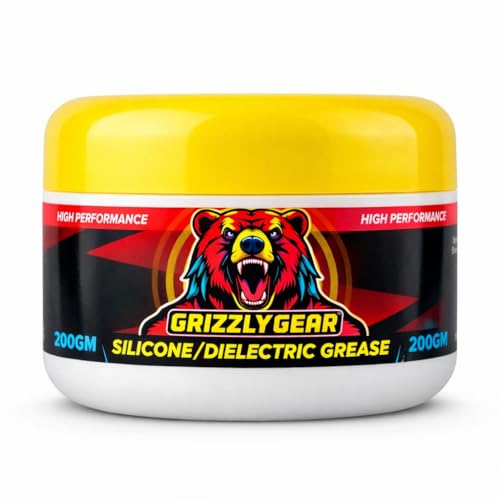 100% Silicone Grease 200g - Waterproof Dielectric Lubricant for O-Rings, Gaskets, Seals, Automotive & Plumbing | High-Temperature | Non Toxic by GrizzlyGear