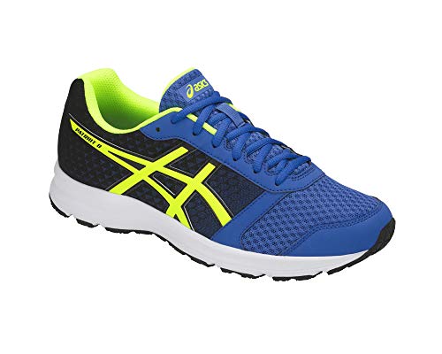 Asics - Patriot 9, Zapatillas de Entrenamiento Hombre, Multicolor (Victoria Blue/Safety Yellow/Black 4507), 45 EU