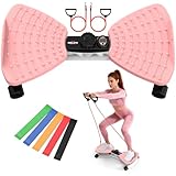 Relife Waist Twister Machine,Ab Twist Board With Digital Monitor, 20db Quiet, 300lb Capacity Anti-Slip Base For Home Gym, Belly Fat Workout For Women & Men (pink)