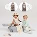 Kinderkraft Cabby 2-in-1 Kinderkoffer mit Sitz, faltbar, LED-Räder, Golden
