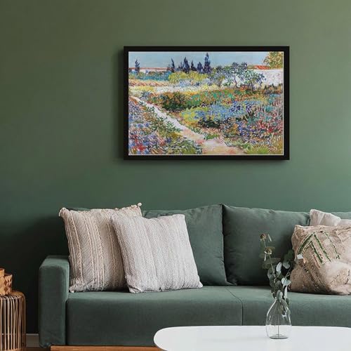 Impression sur toile Jardin à Arles Van Gogh 40x61cm tableau de salon