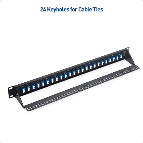 Cable Matters 1U Fiber Patch Panel with 48 Fiber LC to LC OS2 Single Mode Optic Connectors by Cable Matters - Image 7