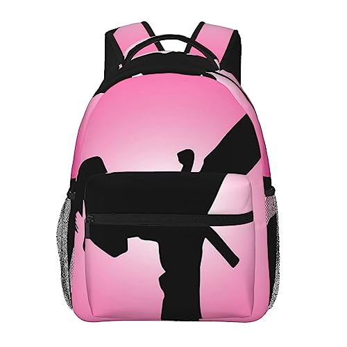 Sac à dos léger chinchilla lune fermeture éclair fluide école et loisirs