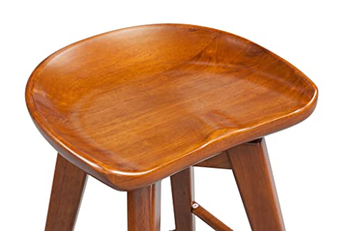 Boraam Bali Counter Height Swivel Stool, 24-Inch, Walnut #TOP6