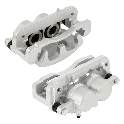 Image of Front Disc Brake Caliper Assembly with Bracket fit for Chevrolet Silverado 1500 2008-2018, GMC Sierra 1500 2008-2018, Chevrolet Tahoe 2008-2020, GMC Yukon 2008-2020, 2PC with 18-B4918A+18-B4919A