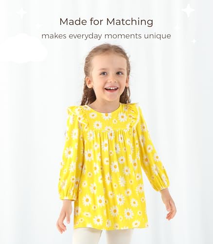 Toddler Girls Long Sleeve Shirts Viscose from Bamboo Shirt Top Baby Girl Blouse Soft Tee T-Shirt for Girl3