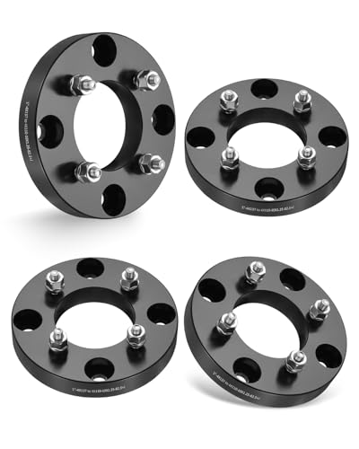 EVIL ENERGY 4x137 to 4x110 Wheel Adapters Compatible with EZGO EZ GO Golf Cart Club Car ATV 1 inch Lug Centric 4 pcs Wheel Spacers with 82.5 Hub Bore M10x1.25 Stud Not Hubcentric Black