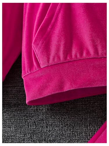 Image of Floerns Toddler Girl's Two Piece Sweatsuit Sequin Letter Print Hoodie Sweatshirt with Jogger Set