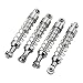 RC Car Shock Absorber,2 Pairs RC Metal Shock Absorber 60mm RC Car Modification Parts for WPL C14 C24 MN D90 99S Models(Silver)