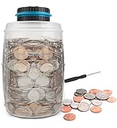 Lefree Piggy Bank,Large Coin Bank for Adults Boys,Digital Money Jar for Kids,Money Bank Counting ...