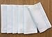Minhcraft White Linen Hem Stitch Dinner Napkins - Set of 6 20"x20"-Ladder hemstitch 100% Linen Cloth Napkins