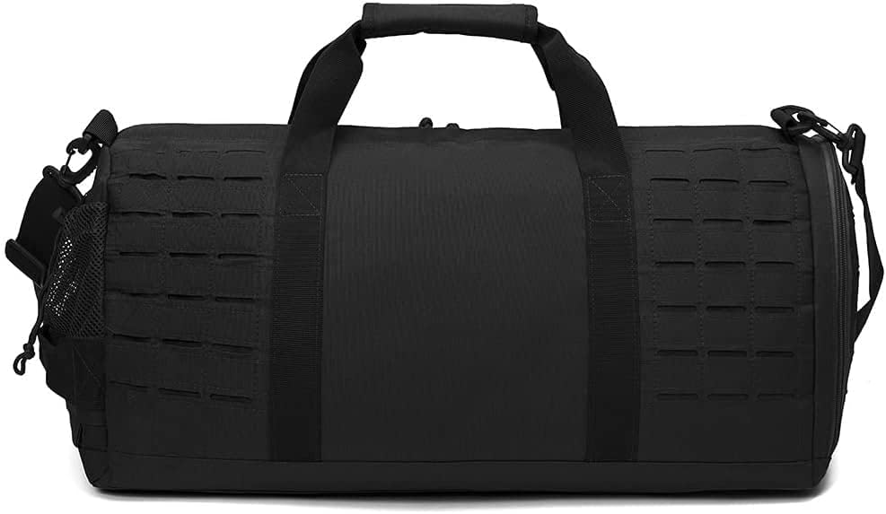 Miniatura 2 de Bolsa de lona táctica militar de 40 L, bolsa de gimnasio, bolsa deportiva de viaje, entrenamiento de fitness, lona impermeable con compartimento