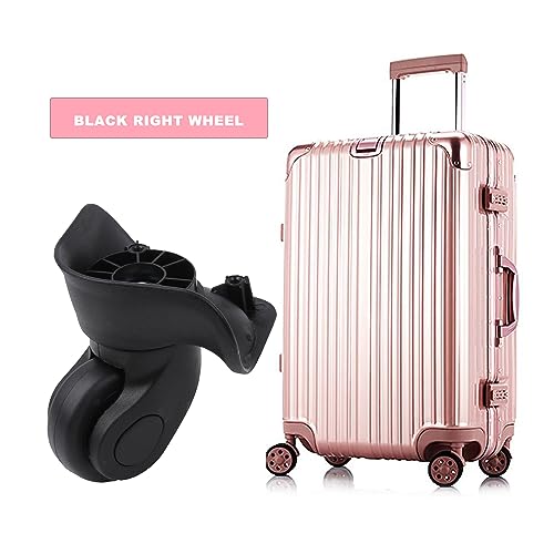 4Pcs Universal Swivel Wheel Right (Small) Suitcase Wheel (4R) 115W Series W041 Wheel Replacement Black4