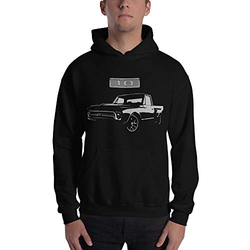 1967 Chevy C10 Stepside Truck Club Show Unisex Hoodie Black