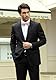 HISDERN Fliege Herren Rosa Fliege Mit Einstecktuch Set Selbstbinder Einfarbig Fliegen-Sets Für Festival Weihnachten Hochzeit Party,Rosa