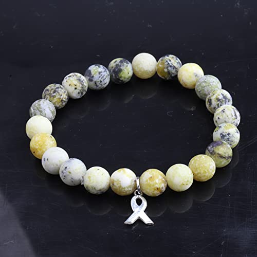 Bracelet endométriose et cancer jaune un cadeau solidaire idéal