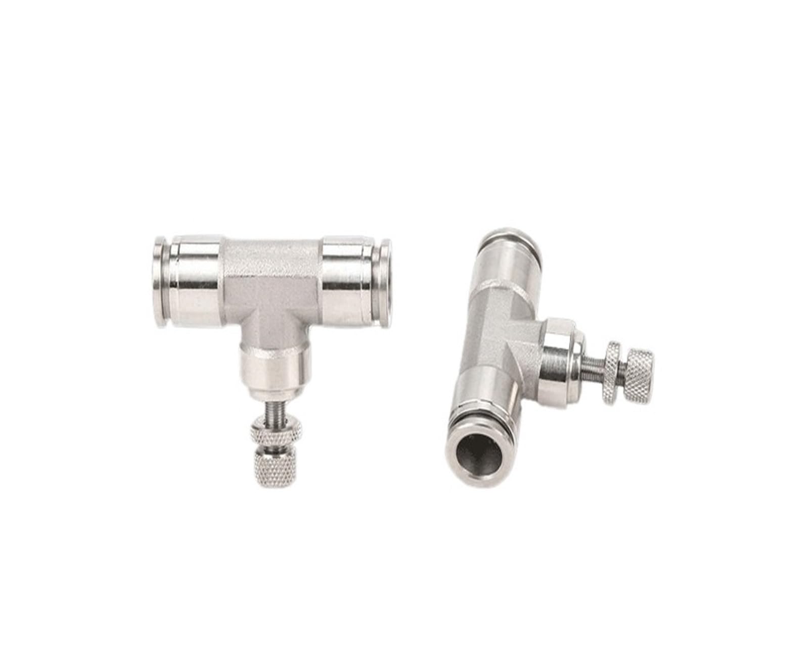 4/6/8/10/12mm Air Flow Control Needle Valve Stainless Push in Fitting(4mm)