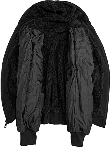 Geek Lighting Hoodies For Men Heavyweight Fleece Sweatshirt - Full Zip Up Thick Sherpa Lined #TOP2