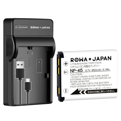 �����W���p�� FUJIFILM�Ή� NP-45 �݊� �o�b�e���[ �� USB �[�d�� �Z�b�g �yPSE����i�z EN-EL10 ���ʑΉ�