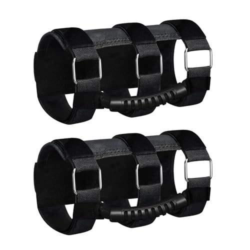 Ulidrarion Grab Handles 2 Pack Upgraded 3-Strap Roll Bar Grab Handles with Metal Buckles Compatible with Jeep Wrangler CJ YJ TJ JK JKU JL JLU JT (1955Present) Fit 24 Inch Roll Bars