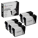 Picture of LD Products Remanufactured Replacement for Epson 252XL Black T252XL120 to use with Epson Workforce Printer WF-3620, WF-2640, WF-7110, WF-7610, WF-7620, WF-3620, WF-7720DT (5-Pack)
