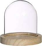 DÔME EN VERRE TRANSPARENT : Comme nos dômes en verre sont parfaitement transparents, vous pouvez voir exactement ce qu’ils contiennent. Cette cloche deco présentera magnifiquement vos précieuses figurines de collection tout en les protégeant de la poussière. Dépoussiérez simplement le dessus du verre. Installez des guirlandes lumineuses ou des bougies chauffe-plat à piles à l’intérieur pour des effets originaux.