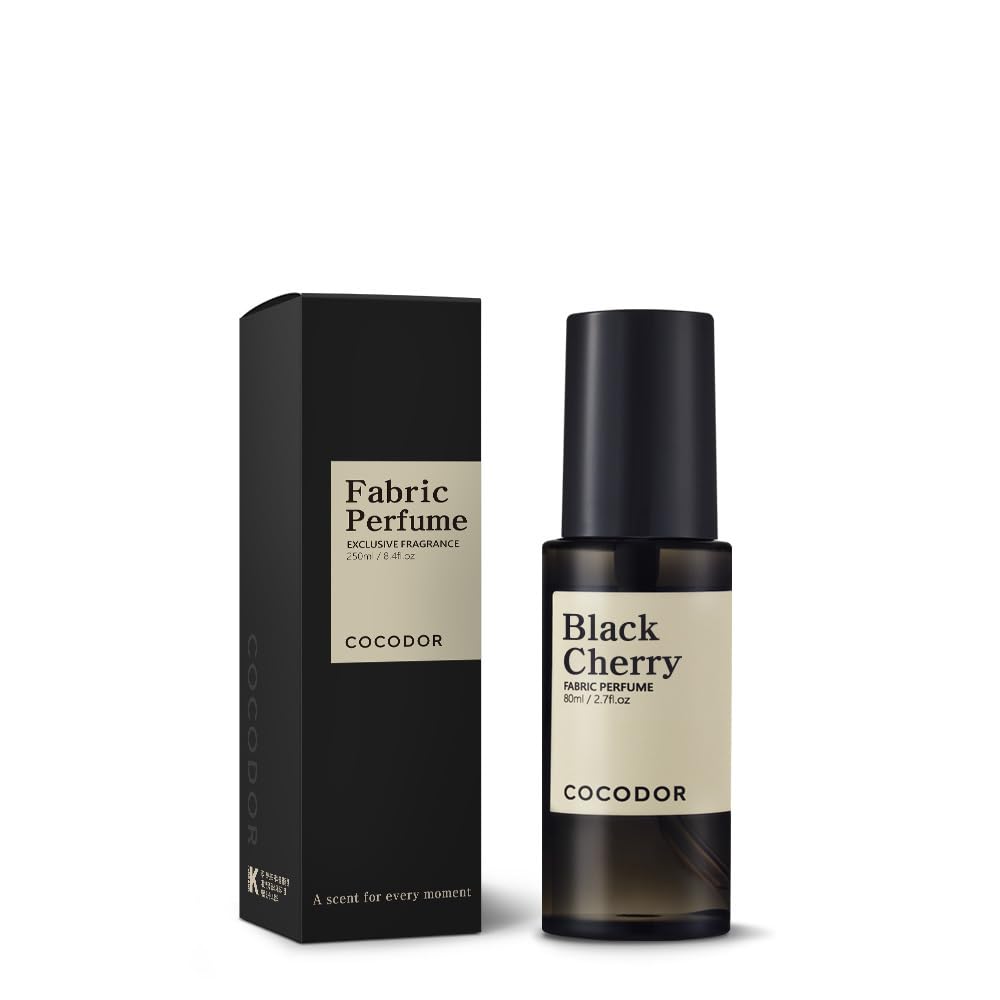 COCODOR Fragrance Room Spray/Black Cherry/ 80ml / Made with Essential Oils, scented room closet fabric odor eliminator spray — image 1