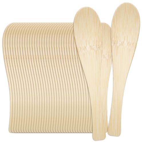 Disposable Bamboo Soup Spoons (50 Count)