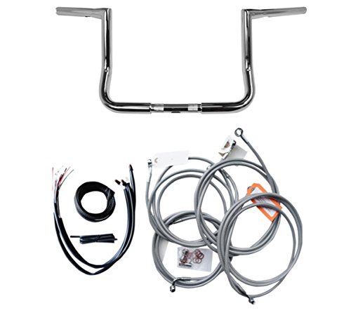 La Choppers La-7361Kt1-14 Chrome Ape Hanger Handle Kit (Bar/Cbl Kt14 Fl14-15) #TOP12