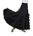 CISMARK Elegant Milk silk Long Swing Ballroom Waltz Dance Skirt For Women Black