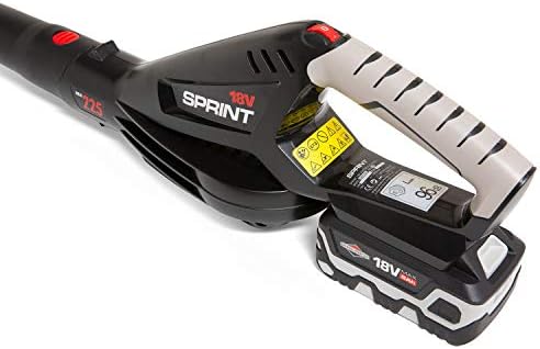 Sprint 18V Lithium-Ion Leaf Blower Kit 18LBK, Powered by Briggs & Stratton, Including 5Ah Battery and Charger, 225 km/h Air Velocity, 5 Years Warranty