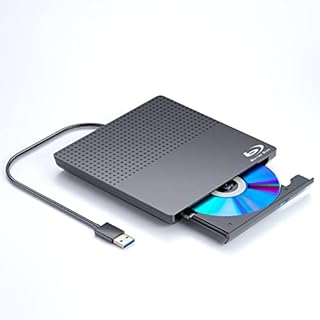 External Blu ray Drive DVD/BD Player Read Portable Blu-ray Drive USB3.0 and Type-C Port, Suitable for Windows XP/7/8/10 MacOS for MacBook PC,Silent Highspeedul