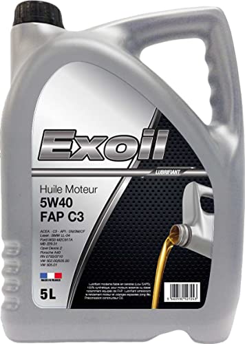 Huile moteur EXOIL 5W40 C3 spécial FAP 5L