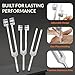 Premium Tuning Forks for Healing Instrument (128Hz, 256Hz, 512Hz) - Tuning Fork Set with Reflex Hammer, Sound Healing Instruments for Essential Yoga/Chakra/Sound Therapy