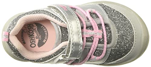 Oshkosh B'gosh Girls Demetra Sneaker, Silver, 6 Toddler Us #TOP4