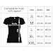 Pack de 2 Camisetas Negras para Parejas, King y Queen, Blanco (Mujer...