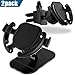 GONJOY Car Phone Mount, Car Mount 360° Rotation & Holder Cable Clip,Universal Stick on Dashboard and Upgrade Air Vent Clip with 2-Level Adjustable Clamp[2 Pack]