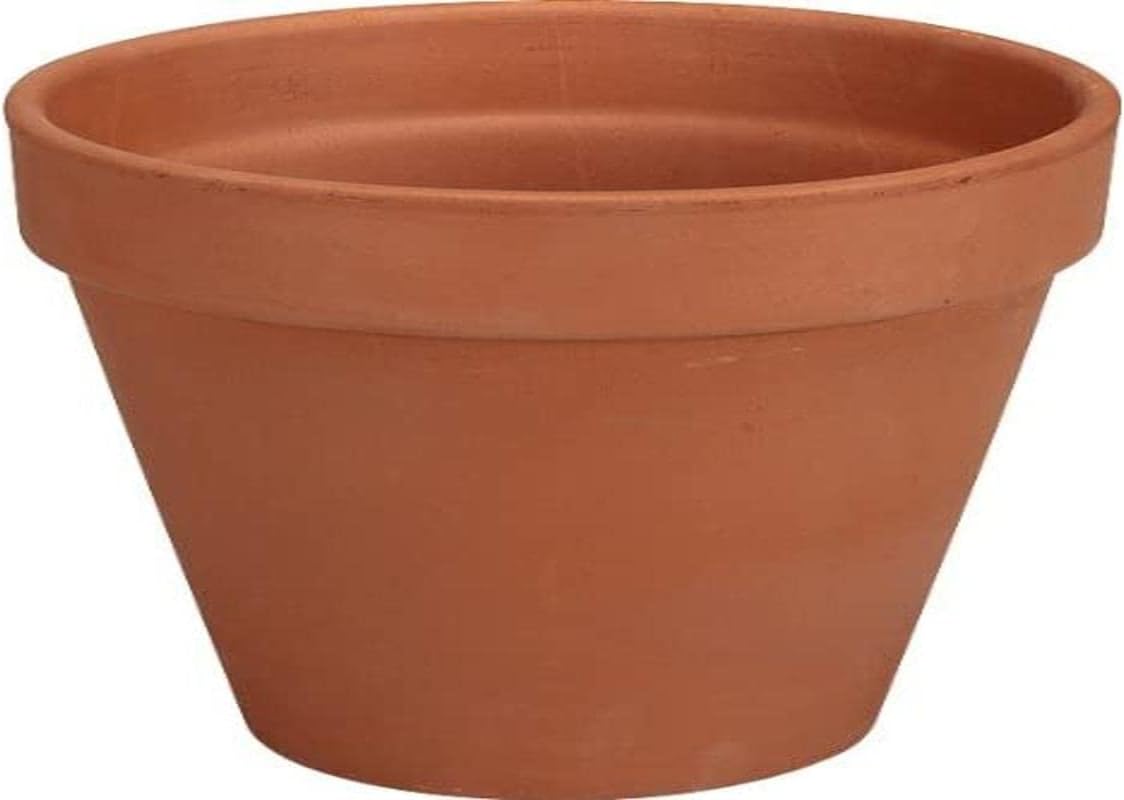 Deroma 01110PZ 4" Tc Std Clay Pot, Terra Cotta