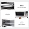 Nuwave Bravo Air Fryer Toaster Smart Oven, 12-in-1 Countertop Convection, 30-QT XL Capacity, 50°-500°F Temperature Controls, Top and Bottom Heater Adjustments 0%-100%, Brushed Stainless Steel Look #5