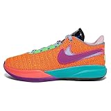 Nike Boy's Lebron XX (Big Kid) Total Orange/Vivid Purple/Green Strike 7 Big Kid M