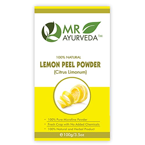 Image of MR Ayurveda Hibiscus Powder and Lemon Peel Powder for Hair Conditioning & Skin Care - Combo Pack (100 Grams Each)