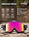 BATFOX Motorcycle Glasses Goggles Dirt Bike Motocross Safety ATV Tactical Riding (HD Purple-Black, Adult)